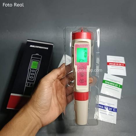 TESTER ATC TEMP SUHU WATERPROOF PH TDS EC METER TEMPERATURE METER WATER TESTER ATC TEMP SUHU WATERPR