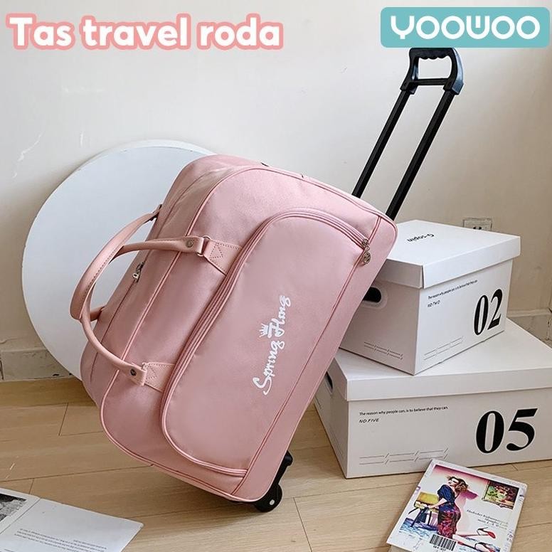 PROMOOO YOOWOO TAS TRAVEL TROLLEY/TAS PENYIMPANAN KAPASITAS BESAR/TAS PERJALANAN/TAS TRAVELLING