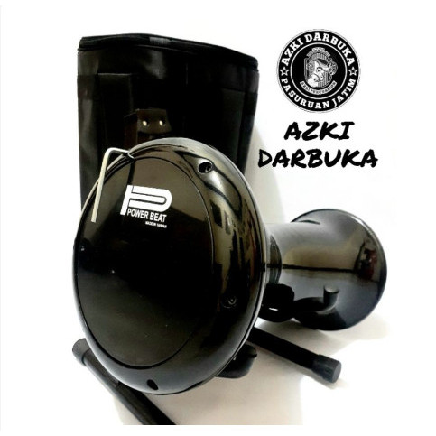 [RZK]DARBUKA CALTI 8INCH /HITAM GILAP +TAS
