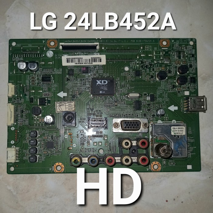 MB MAINBOARD TV LED LG 24LB452A 24LB452