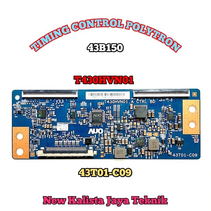 TCON TV POLYTRON PLD 43B150 ORIGINAL AUO 43T01-C09 TCON 43B150 TICON 43B150 TIKON PLD43B150 TCON