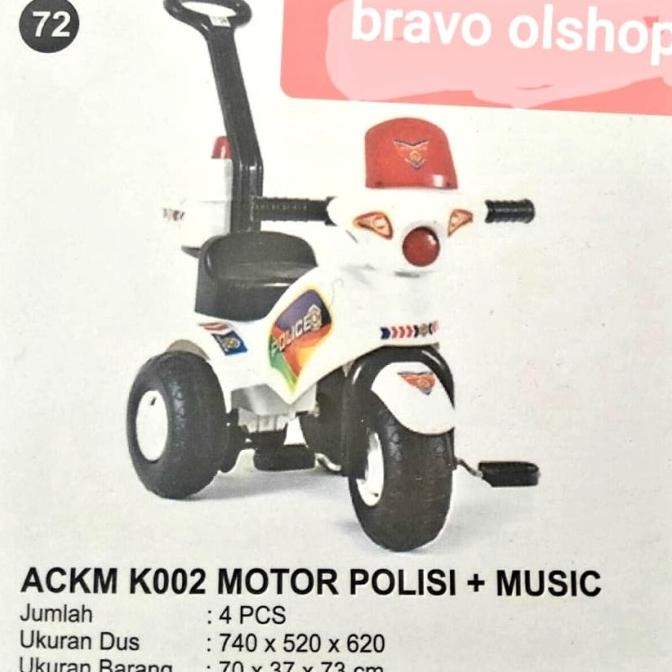 MOTOR POLISI NEW MODEL ADA LAMPU DAN SUARA