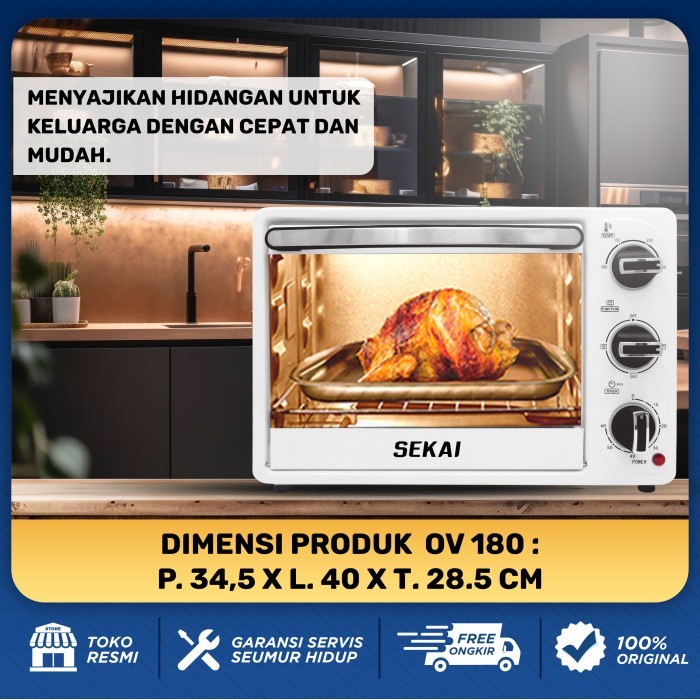 Sekai Oven Ov Listrik 180