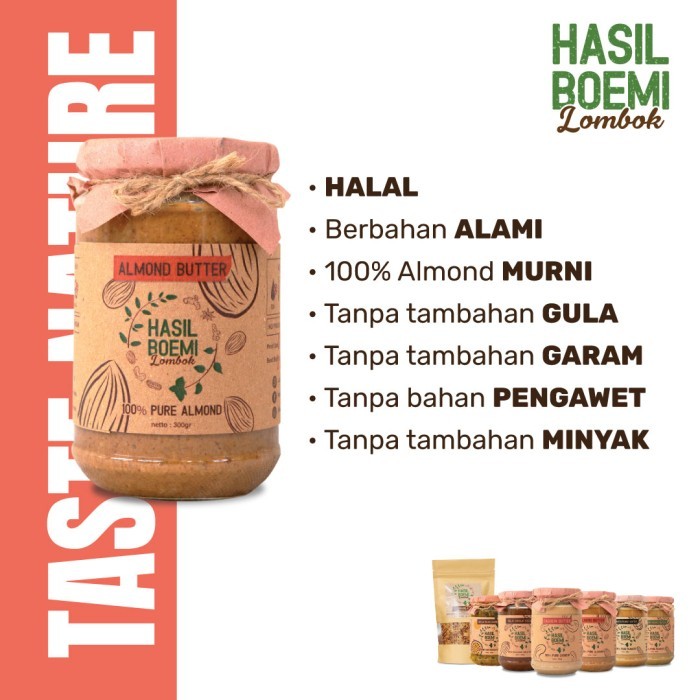 

Paket Almond Butter & Peanut Butter (Organik) - Selai Kacang Almond & Selai Kacang Tanah Terbaru