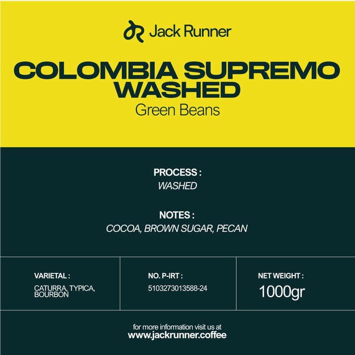 

Colombia Supremo Green Beans Coffee Terbaru
