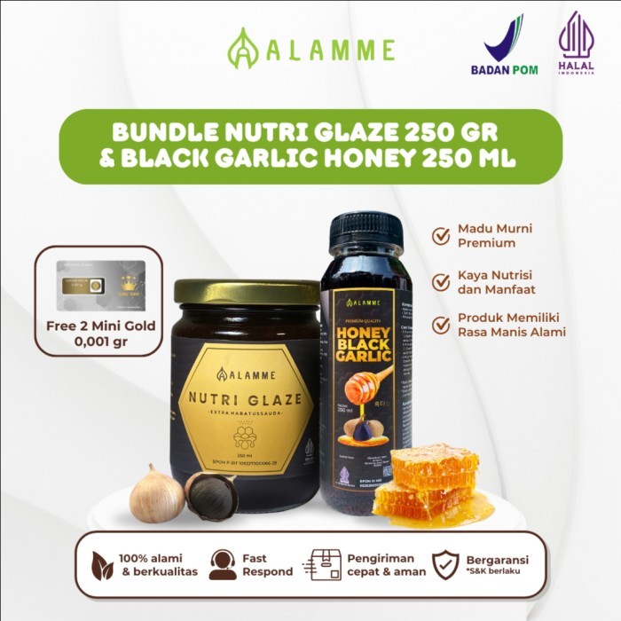 

Paket Best Seller Nutri Glaze + Black Garlic Honey 250Ml + 250Ml Terbaru