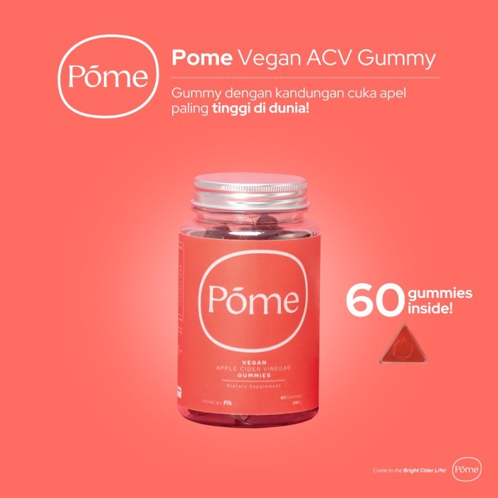 

Pome Gummy Cuka Apel Suplemen Diet Vegan Diskon