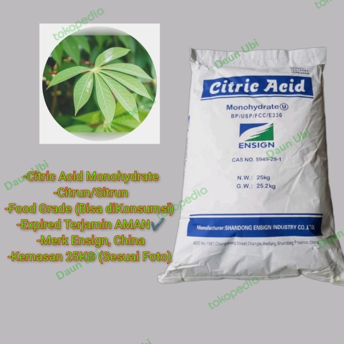 

Citric Acid / Asam Citrun / Citrun - 25Kg Barangbaru