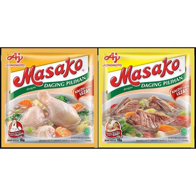 

Masako Ayam Dus / Masako Sapi Dus / Masako Karton ( 12Bks X 10Lbr X 6) Promo
