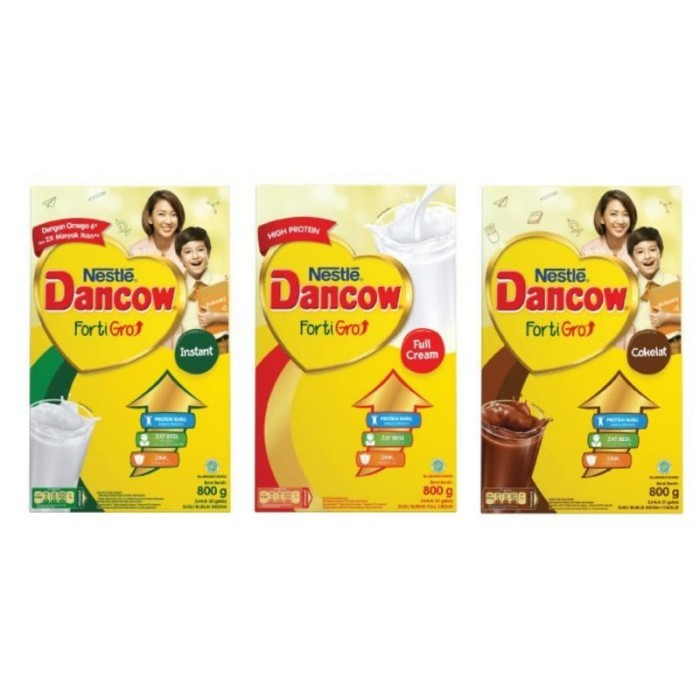 Dancow 1+/3+/5+ Fortigro Madu Vanila Full Cream Instan Coklat 800G 1Kg
