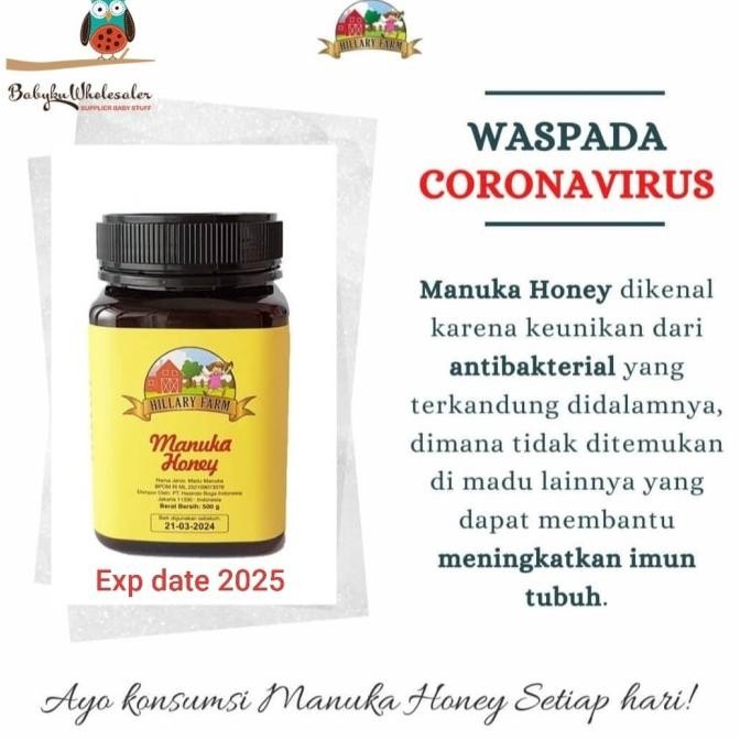 

MADU MANUKA HILLARY FARM NEW ZEALAND 500GR ASLI