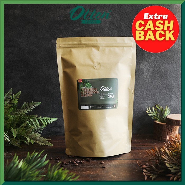 

Premium Espresso Blend 1Kg Biji Bubuk Kopi Arabica Robusta Otten Coffee - Commercial Blend Terbaik