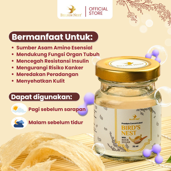

6 Pcs Billion Nest Bird'S Nest Concentrate Minuman Sarang Burung Walet Terlaris