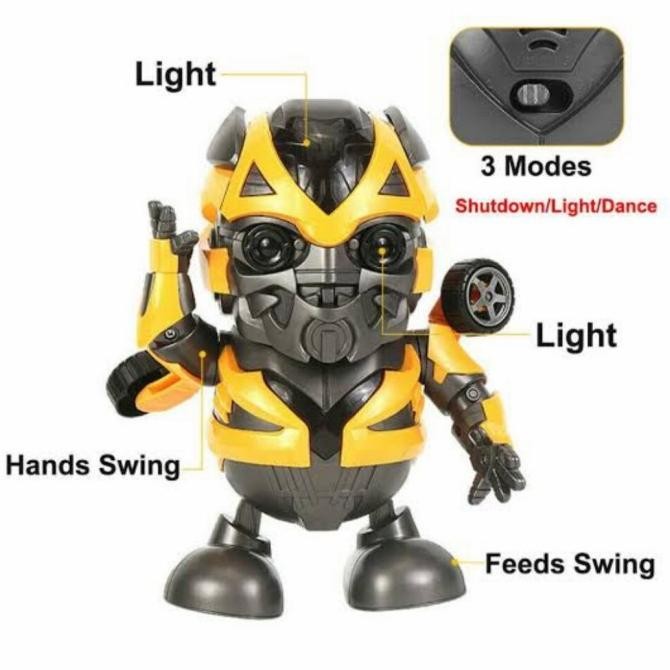 Sale Mainan Anak Robot Bumblebee Dance Hero - Smart Dance Robot Super Hero