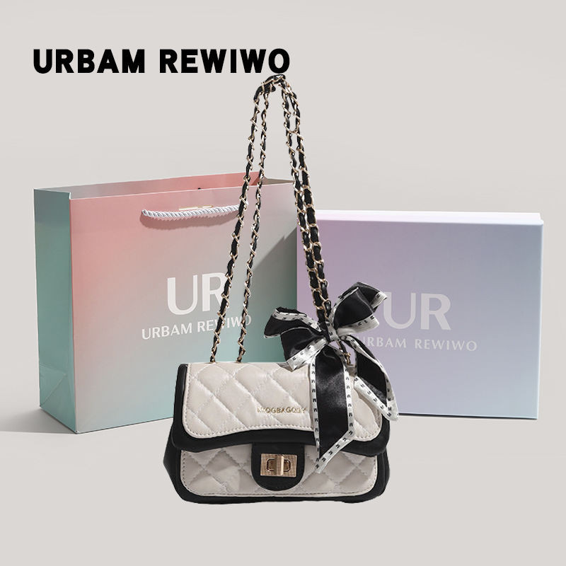 Tas Kurir Wanita, Tas Kurir Bahu Kelas Tinggi, Tas Rantai Gaya Channel Semua Cocok