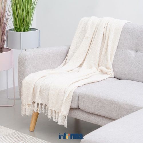 Informa - Informa 125X150 Cm Throw Eine Boucle Selimut - Putih Ivory Terlaris