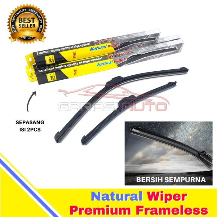 Wiper Kaca Depan Mobil Calya Sigra Original TMC Premium Frameless nwb
