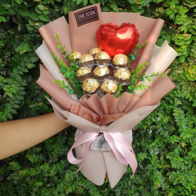 

Diskon! buket coklat ferrero rocher | buket coklat valentine | kado valentine