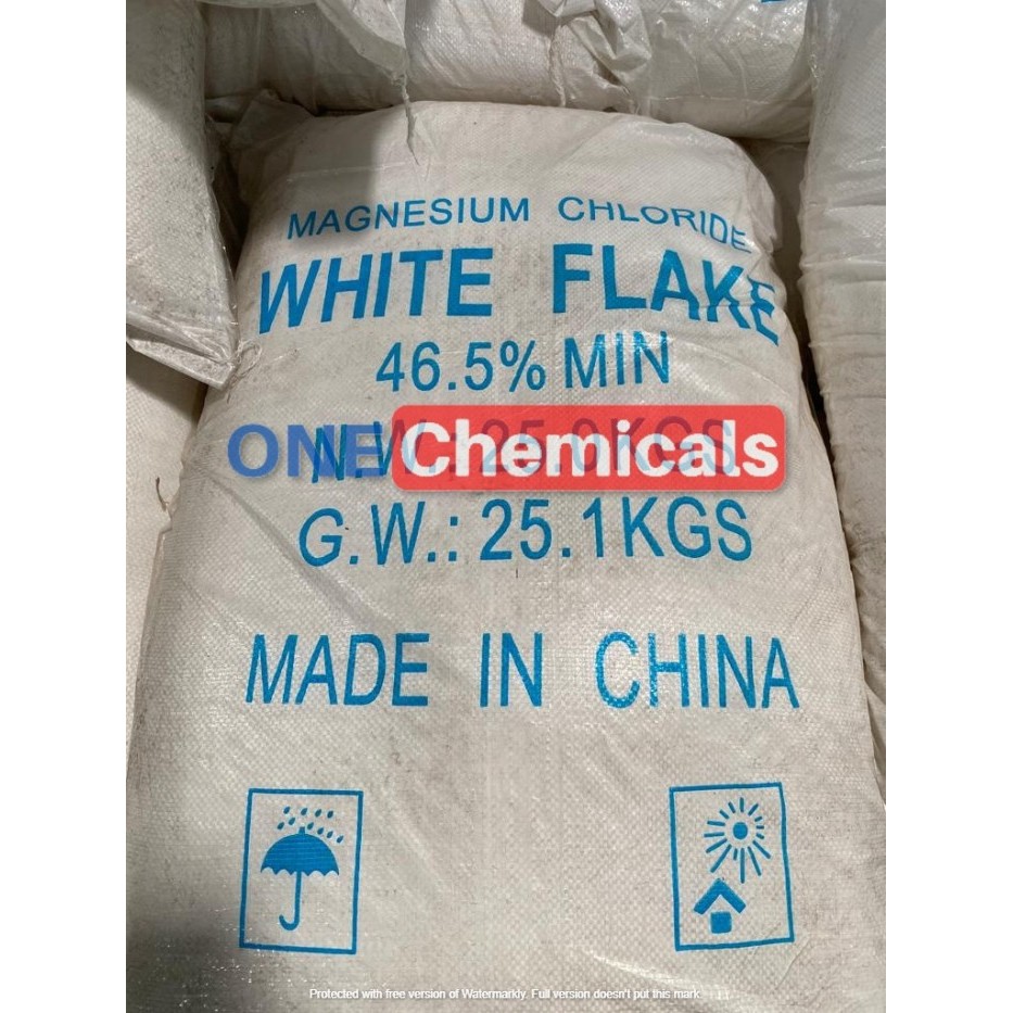 Magnesium Chloride White Flake / Mgcl2 Teknis / Magnesium Klorida 25Kg Terbaru