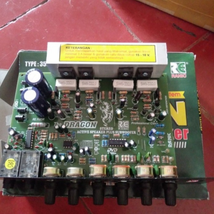 Terbaru Kit Power Amplifier Speaker Aktif Active Stereo Karaoke Plus Echo