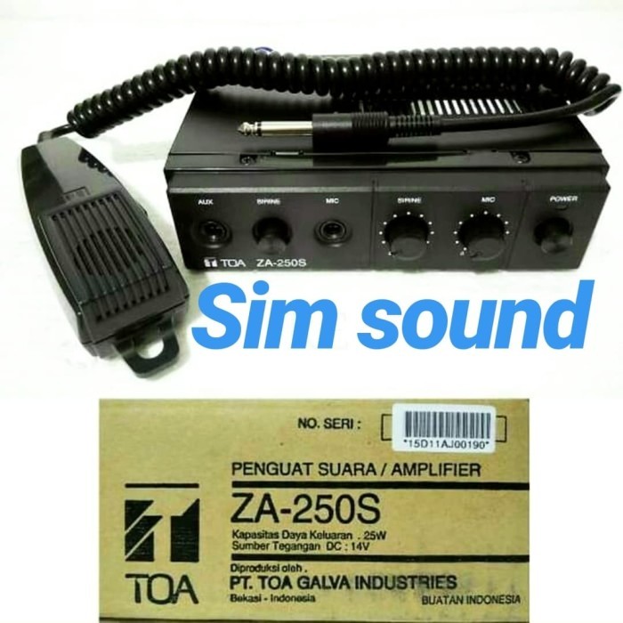Cuci Gudang Ampli Mobil Toa Za 250S Amplifier Car Za250S Za 250 S Za250 S