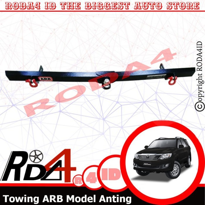 Towing ARB Gran FORTUNER Bumper Belakang Besi Model ANTING Full Body