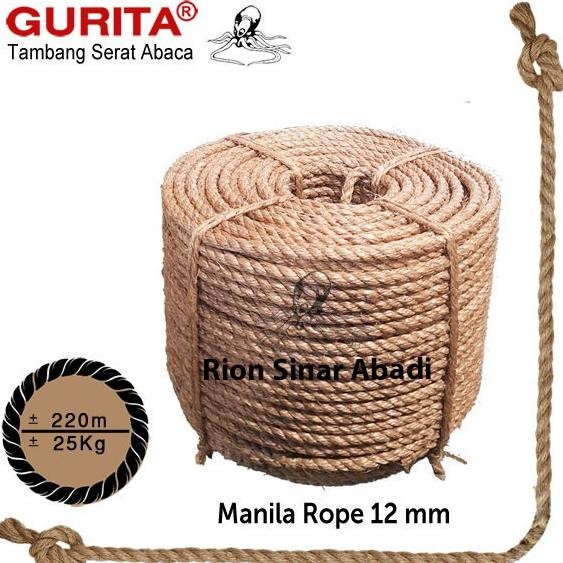 

TERMURAH - Tali Tambang Tampar Rope Manila Gurita 12mm (1/2")