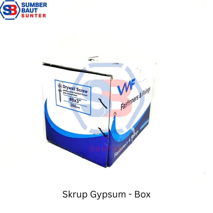SKRUP GYPSUM 7,5 CM 8X3" - 1 BOX ISI 300 PCS DRYWALL SCREW WF 0411T
