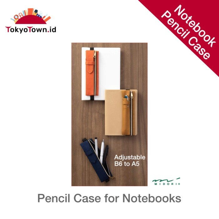 

Midori Pen Case With Bookband For B6 To A5 Notebook Terbaru