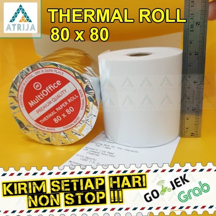 

Multi Office 80X80 Per Box. Kertas Thermal Paper Roll Struk Kasir Terlaris