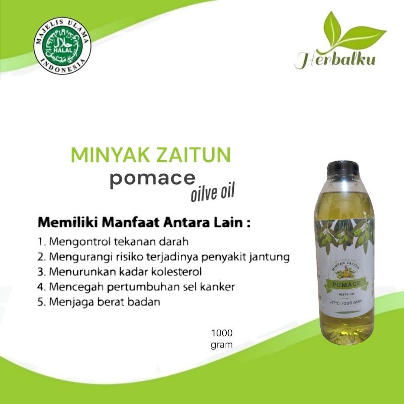 

minyak zaitun pomace olive oil 1000gram 100%asli minyak zaitun