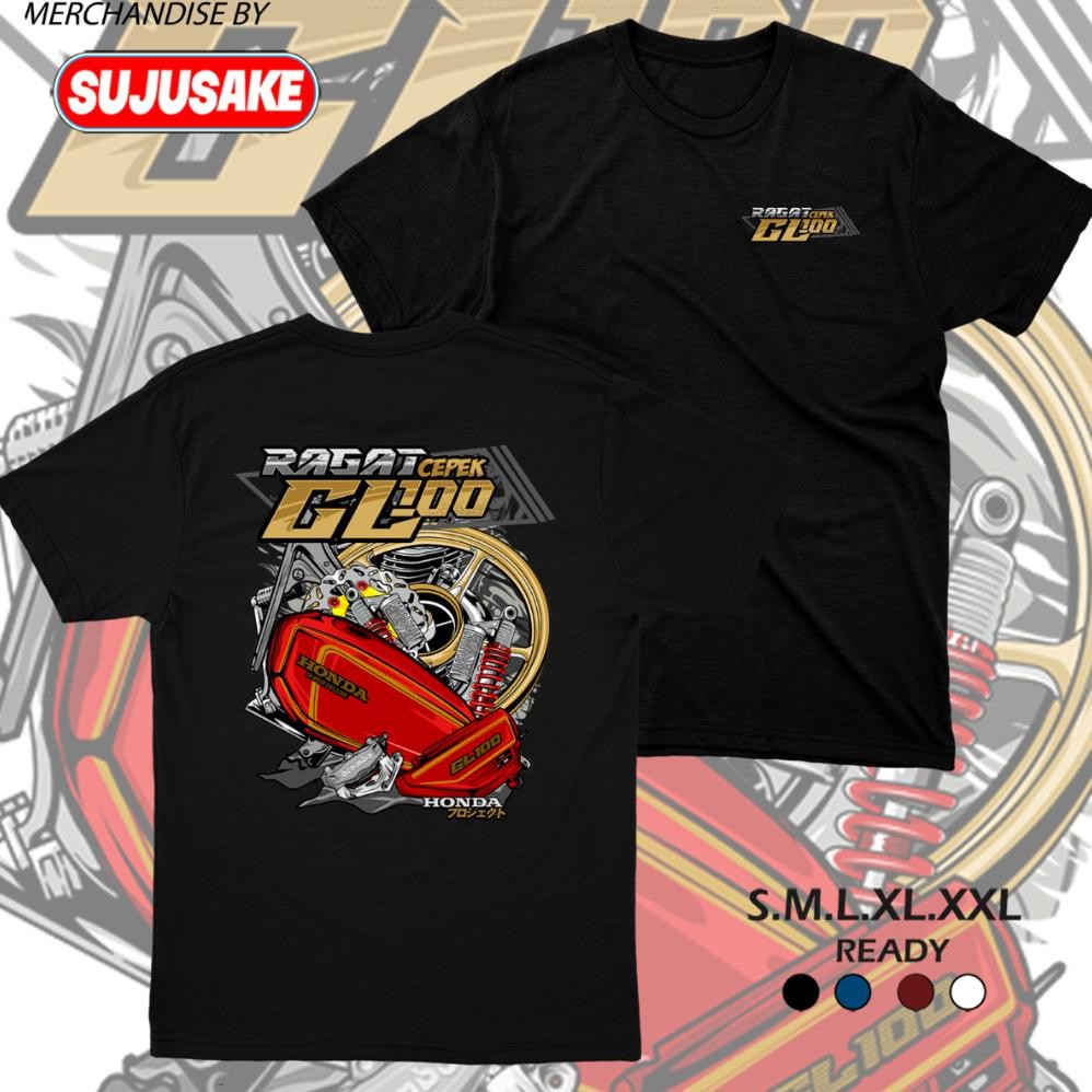 Promo Kaos Pria Wanita Ragat Honda Gl 100 Gl100 Cepek Classic Herex Kotak Pro Cantik Distro Original
