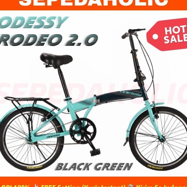 Sepeda Lipat 20 Inch Odessy Rodeo 2.0 Lp 20 33 Boncengan Single Speed