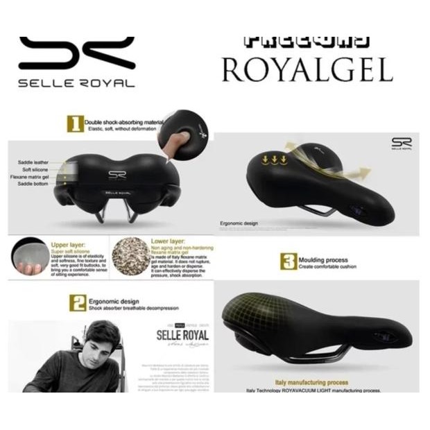 Sadel Sepeda Selle Royal Gel Saddle