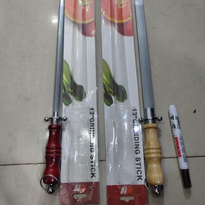 Asahan Pisau Kristal Pengasah Pisau Daging Stick Pisau 12Inc 43Cm