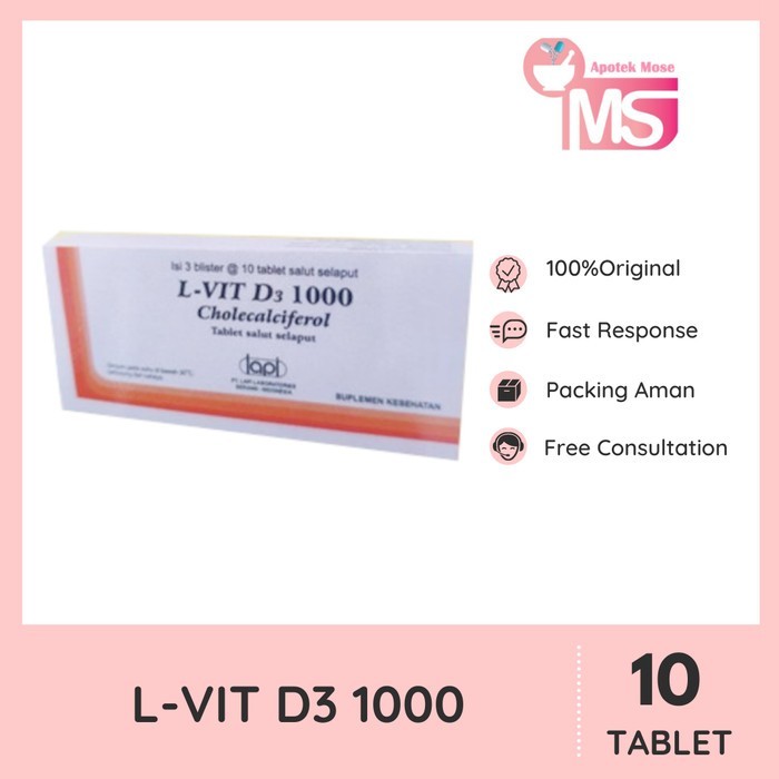L-VIT D3 1000 10 TABLET
