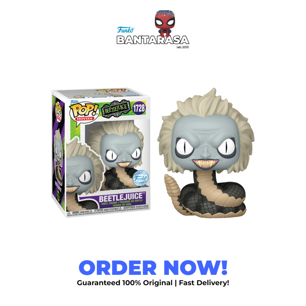 Funko Pop Beetlejuice (1988) - Beetlejuice (Snake) Pop Vinyl Figure