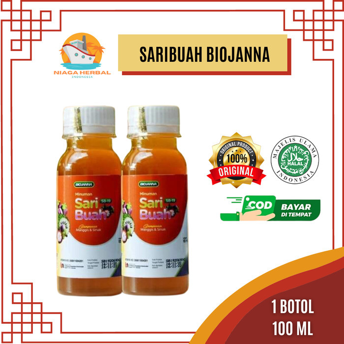 

SARIBUAH BIOJANNA Sirup Buah Antibodi Cegah Virus Bakteri Covid