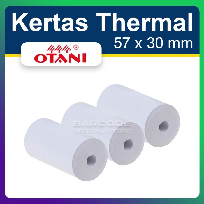 

Dus Kertas Struk Thermal Otani 57X31 57X30 Termal Coreless Tanpa Core Terlaris