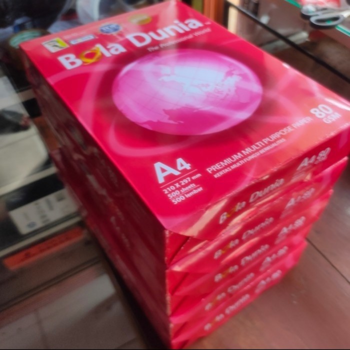 

Kertas Hvs Ukuran A4-80Gsm Paket 1Dus ( 5 Rim) Terbaru