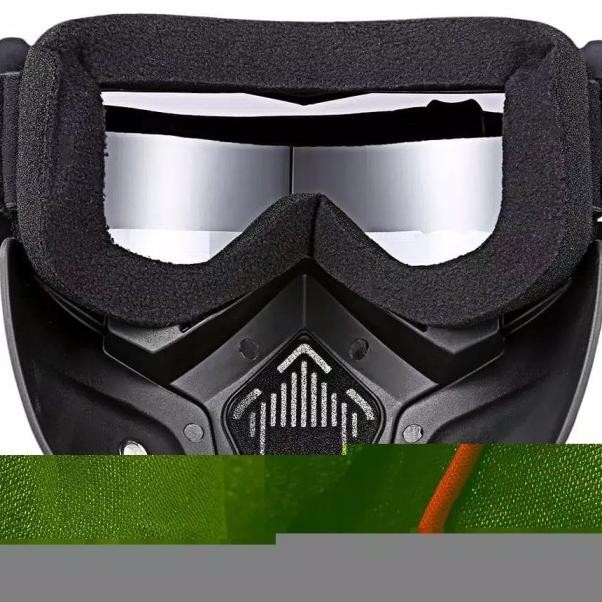 Google Goggles Mask Masker Kacamata Blue U Helm Bogo Retro Cargloss