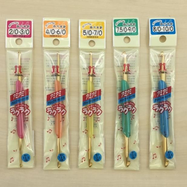 

Crochet Hook Alat Rajut Hak Raku Raku Hamanaka Jepang