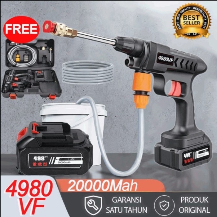 Alat Cuci Motor Dan Mobil Wireless 300W /Portable Alat Cuci Isi Ulang Terbaik