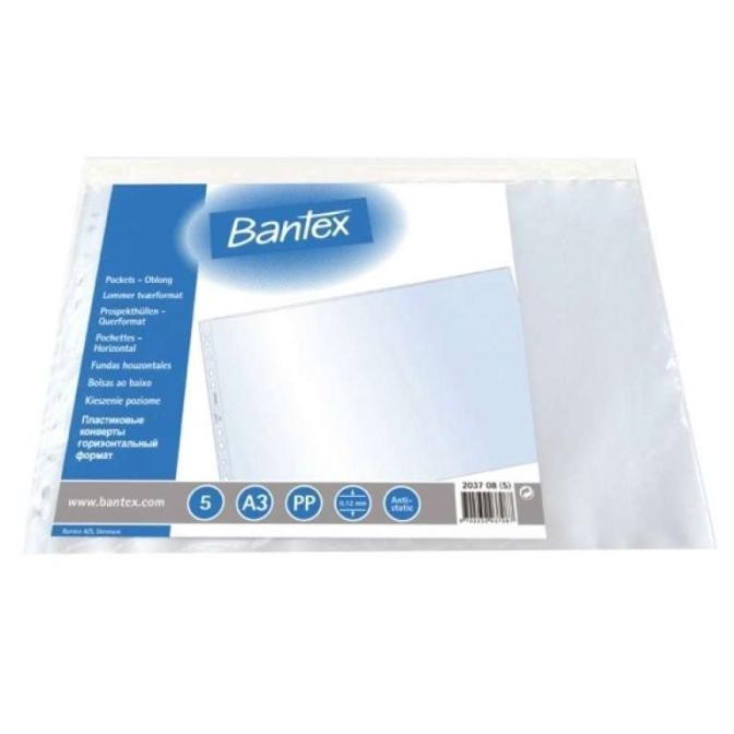 

PP POCKET BANTEX Pocket Folder A3 Landscape 2037 (PAK ISI 25 LEMBAR)