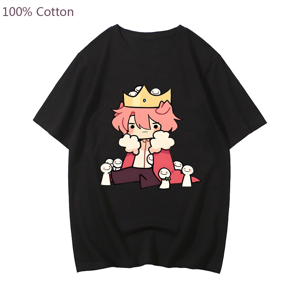Dream Smp Technoblade Merch Print Kaos Kaos Oblong Pria / Wanita Oversized Hip Hop O-Neck Unisex Kao