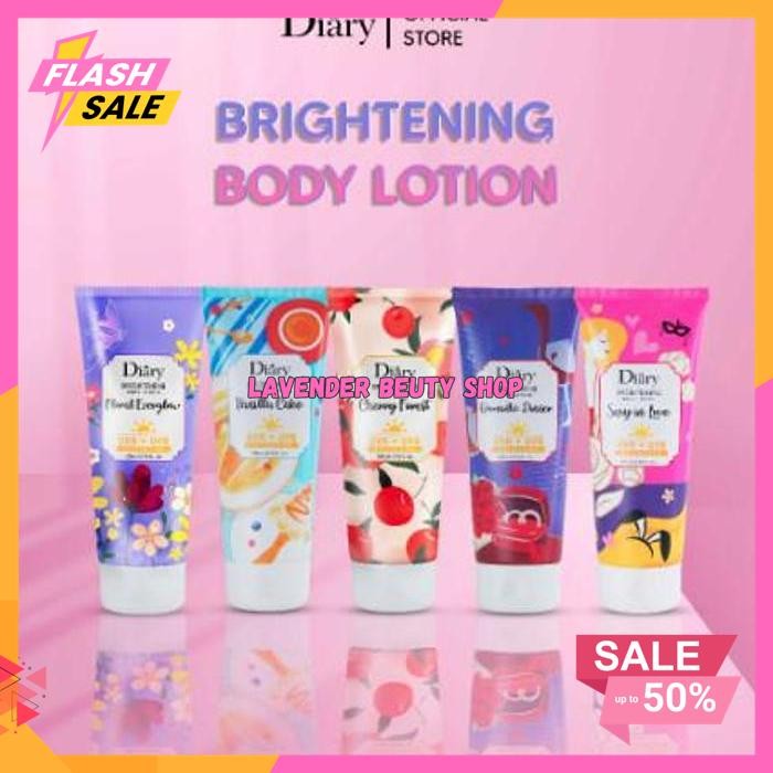 DIARY BRIGHTENING BODY LOTION 200ML - BODY LOTION DIARY 200ML BEST PRODUK