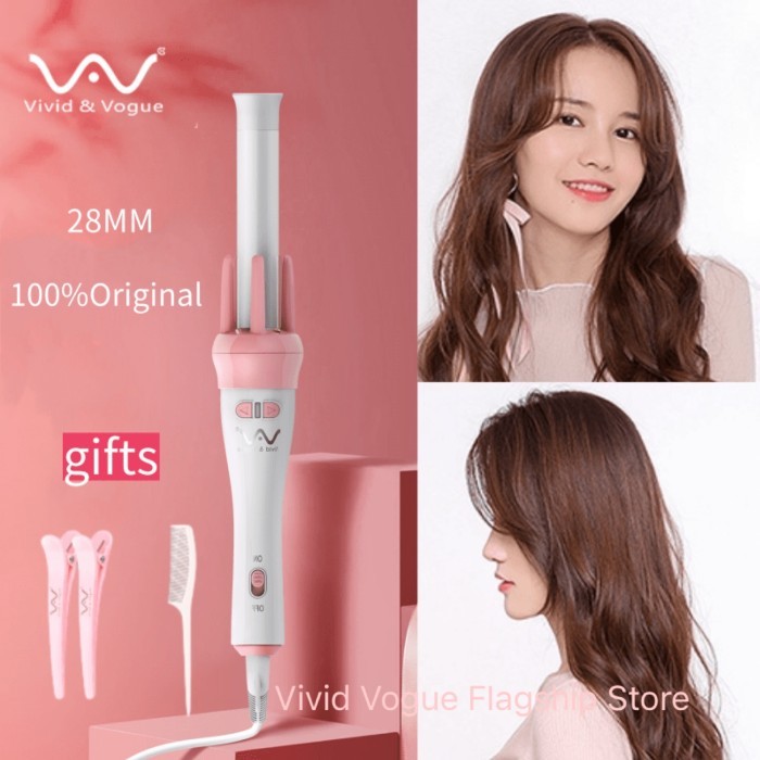 Original Vivid Vogue Curling Iron Catokan Curly Otomatis 28Mm
