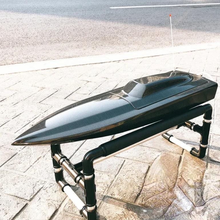 RC YACHT SPRAY PUMP SHIP MODEL O BOAT CARBON FIBER BRUSHLESS YACHT 70CM PUMP-JET SHIP MODEL