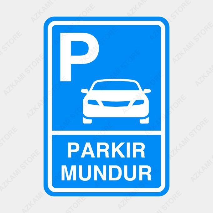 

HARGA DISC - Rambu Parkir Mundur 35cm x 50cm - Plat Alumunium