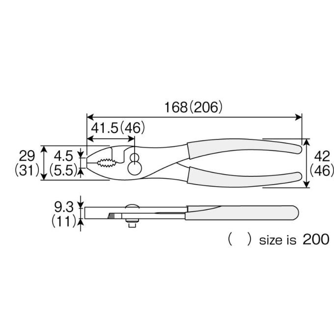 Slip Joint Pliers Hozan P-211Z-150 / P 211Z 150 / P211Z-150  Ready